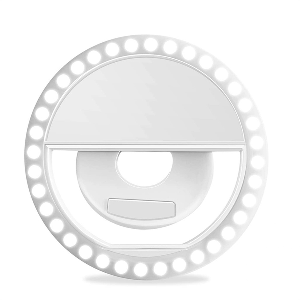 Photography Lighting Overhead - USB-Aufladbare LED-Selfie-Ringlampe Tragbares Aufhellungslicht Universelle Telefon-Ringlampe