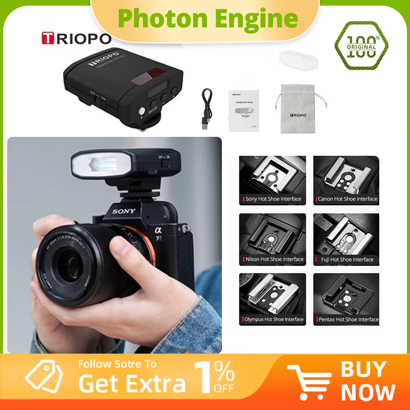 Photography Lighting Overhead - TRIOPO TR100 Mini-Retro-Blitz, tragbar, klein, Fotografie,
