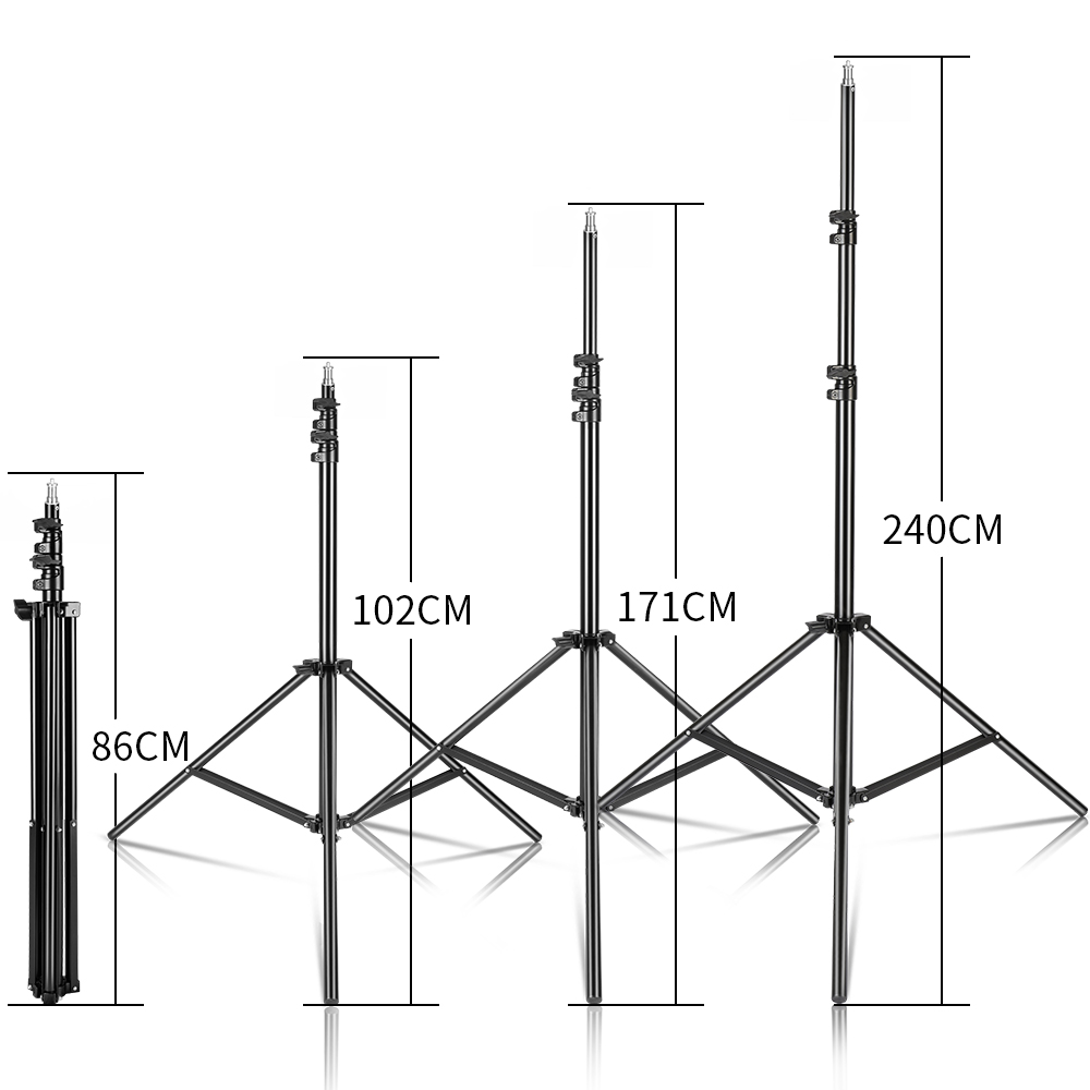 240CM/7,9FT 1/4 Zoll Schraubst – Photography Video Lighting Kit With Adjustable Tripod Stand Bewertung und Preis