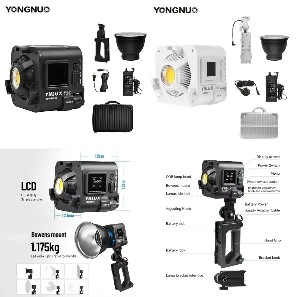 YONGNUO YNLUX100 100W 3200K-56 – Lighting In Photography Studio Bewertung und Preis