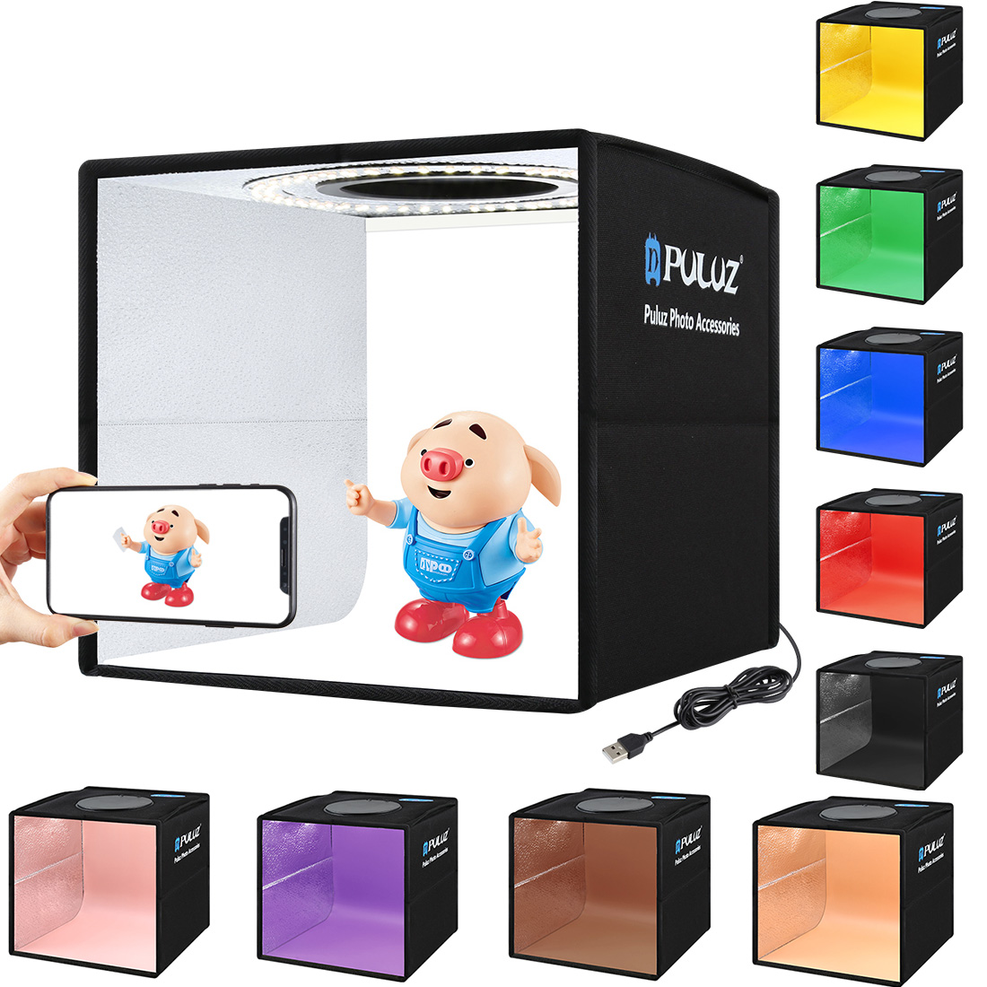 Tragbare Desktop-faltbare Mini – Photography Lighting And Backdrop Bewertung und Preis