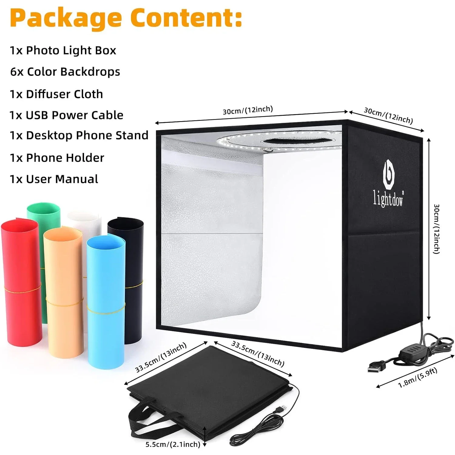 Lightdow Dimmbare Fotobox, LED – Photography Lighting And Backdrop Bewertung und Preis