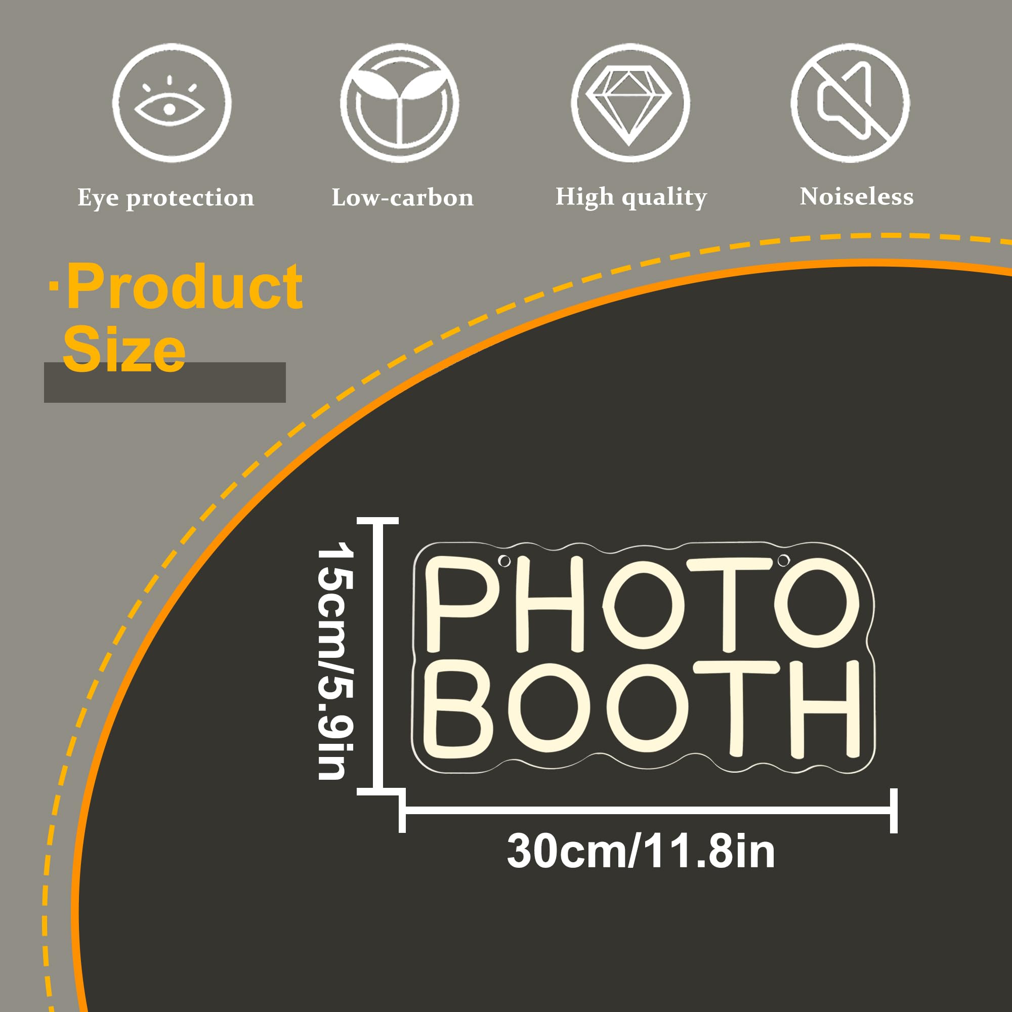 Neonschild mit Fotokabine, dim – Photography Lighting Wedding Reception Bewertung und Preis